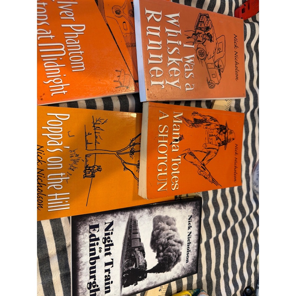 Nick Nicholson Book Lot 5 Paperbacks Whiskey Runner Mama Totes a Shotgun 2009
